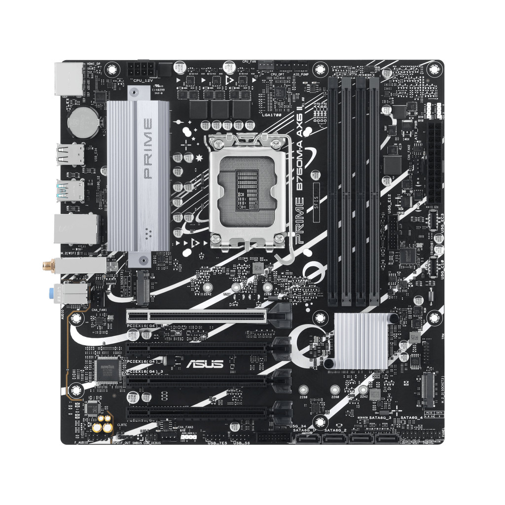 Tarjeta Madre Asus Prime B760M-A Ax6 Ii B760 Lga1700 Ddr5 Wifi6 Matx Hdmi Dp Ax6 Ii