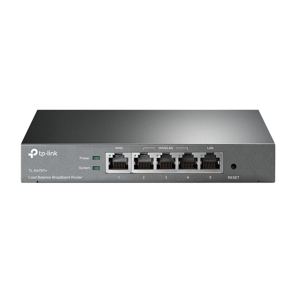 Tp-Link Router Balanceador De Cargas 100Mbit/S Gris (Tl-R470T+)