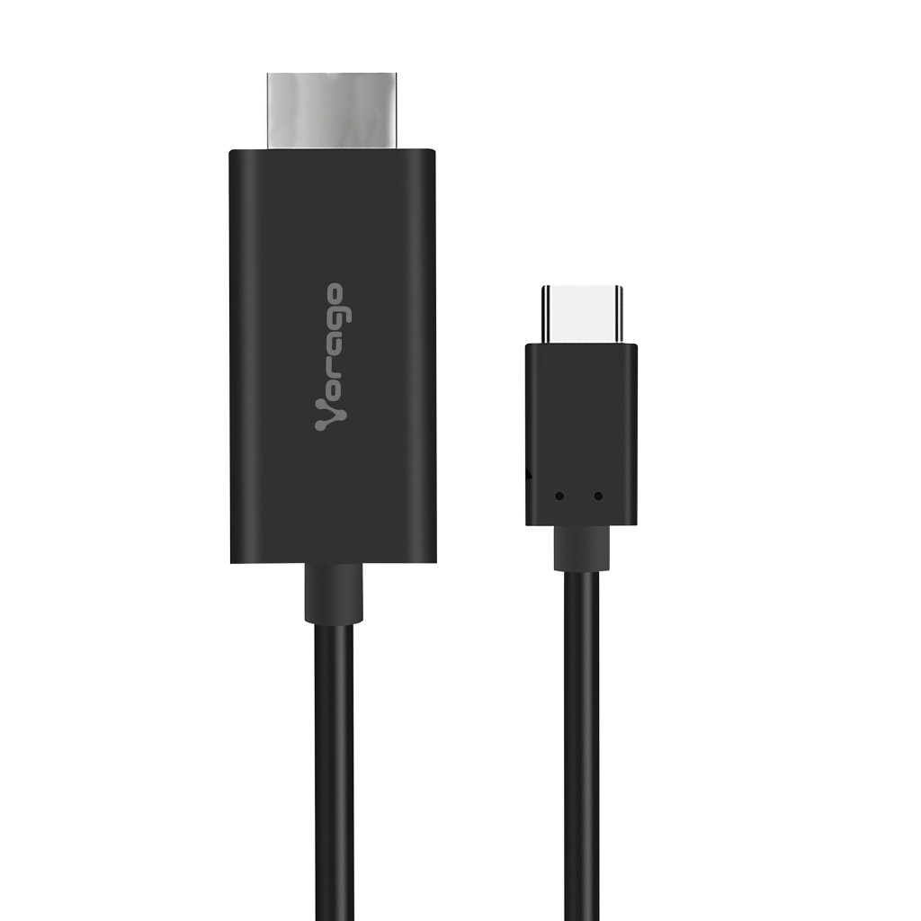 Cable Convertidor Vorago Cab-304 Uab C A Hdmi 4K 1.8M Negro
