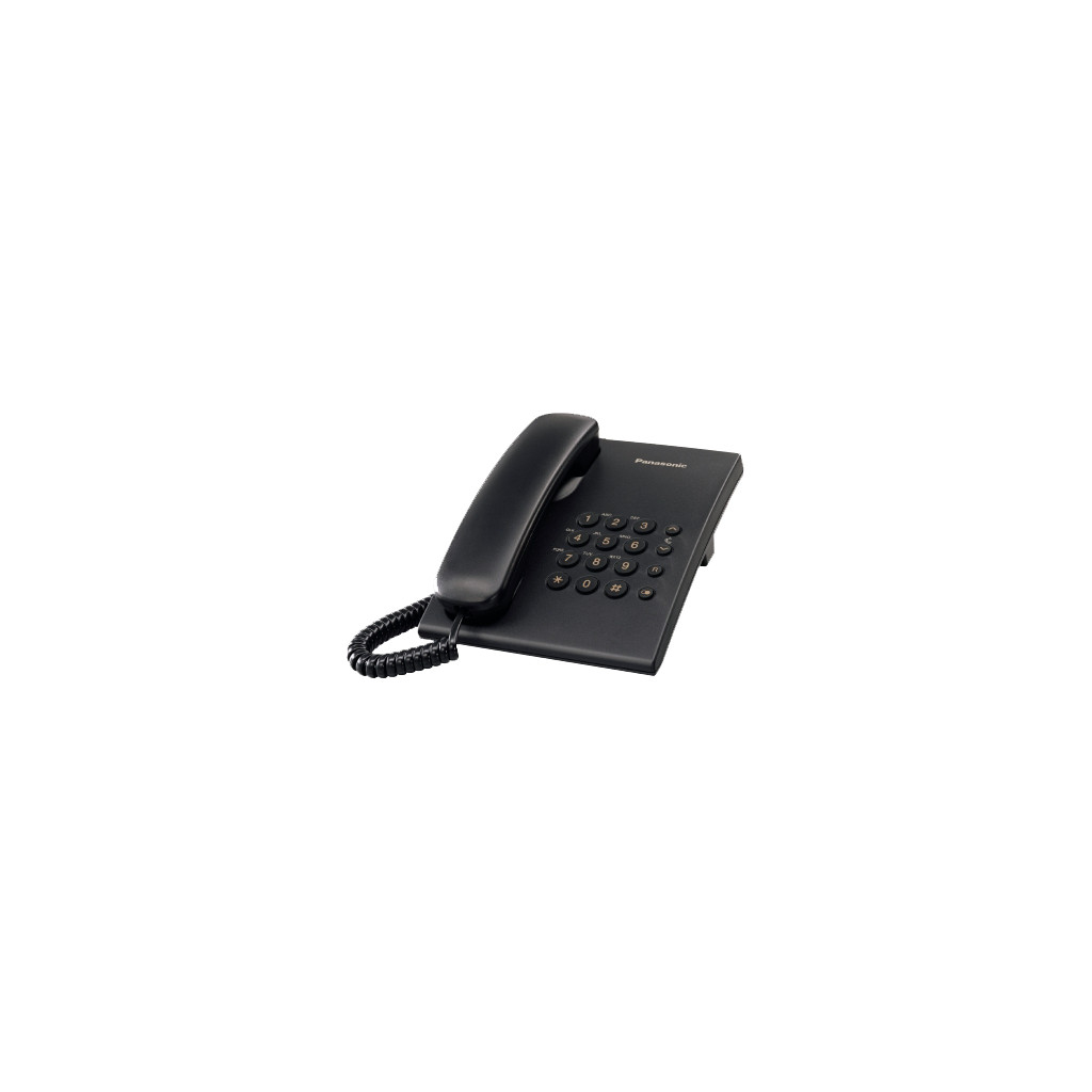 Teléfono Analógico Panasonic Kx-Ts500Meb Escritorio/Pared, Negro