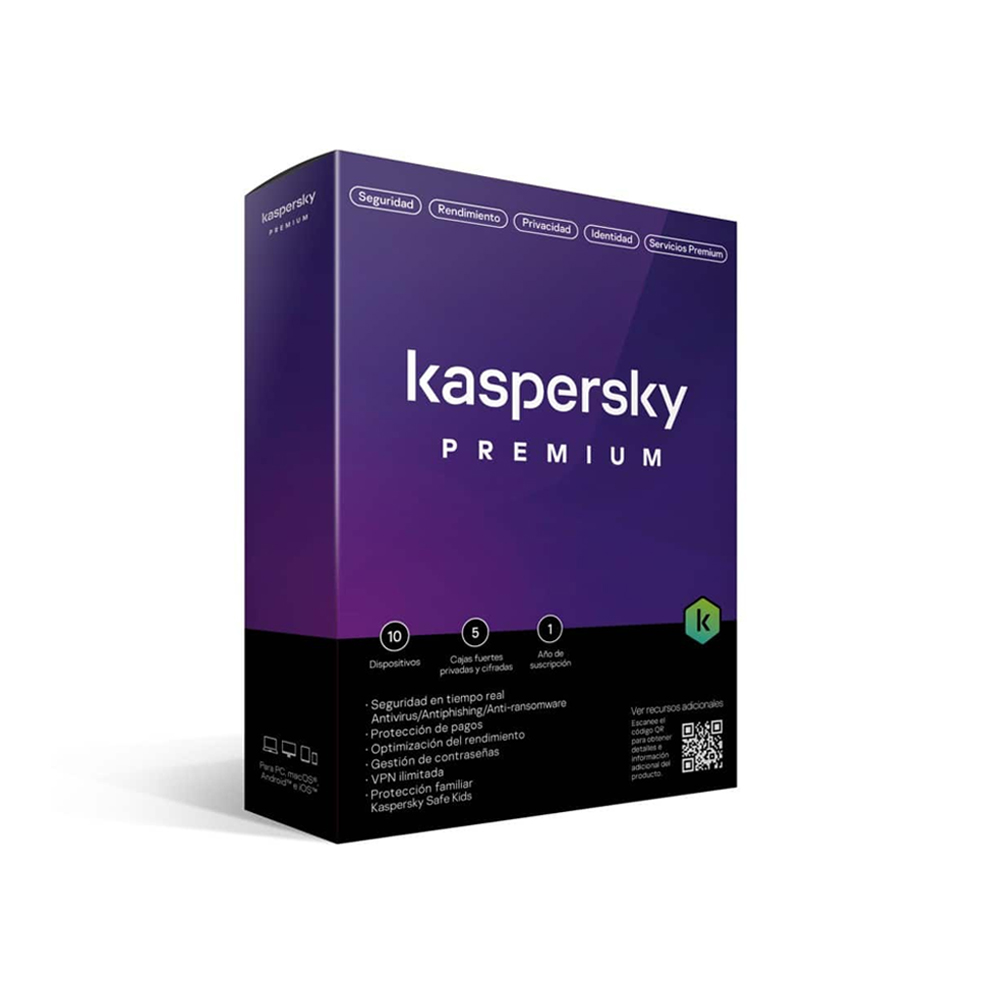 Antivirus Kaspersky Premium 10 Dispositivos 1 Año Windows / Mac / Caja Tmks-411