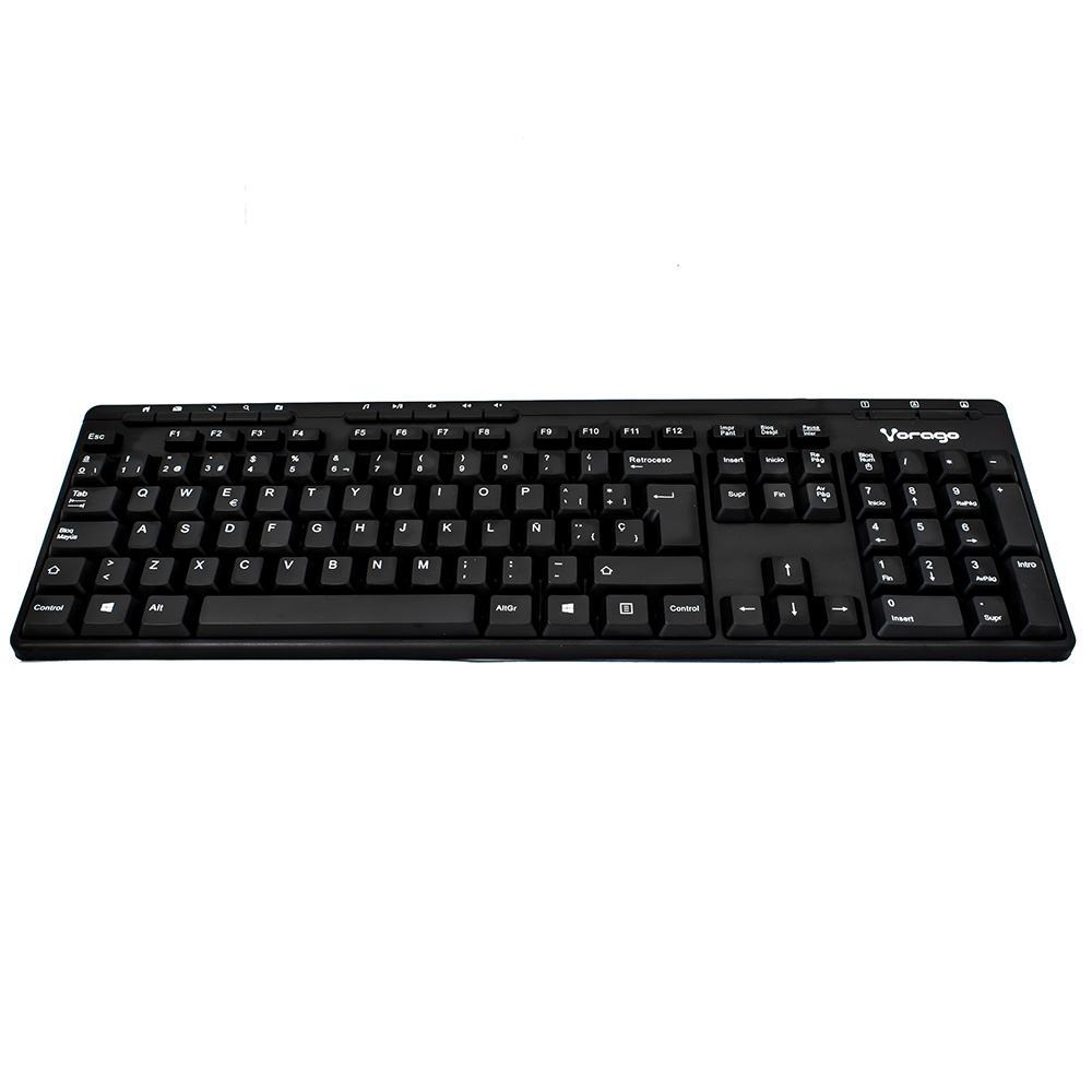 Teclado Vorago Kb-202 Multimedia Usb Negro