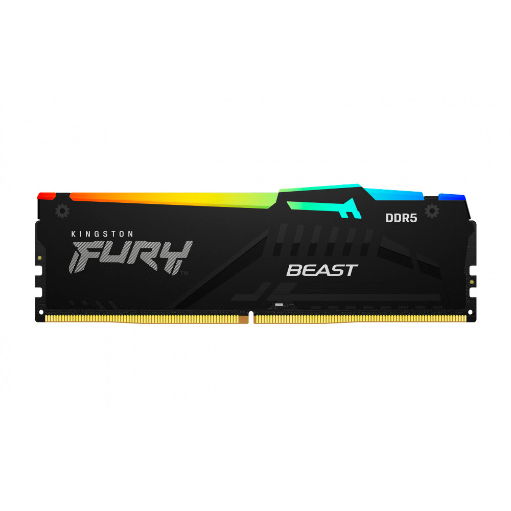 Memoria Ram Kingston Fury Beast Rgb 16Gb Dimm 6000Mhz Cl30 Expo Negro Kf560C30Bbea-16
