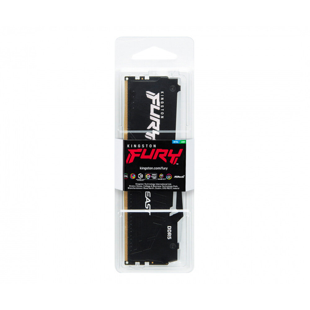 Memoria Ram Kingston Fury Beast Rgb 16Gb Ddr5 6000Mhz Cl36 Negro Kf560C36Bbe2A-16
