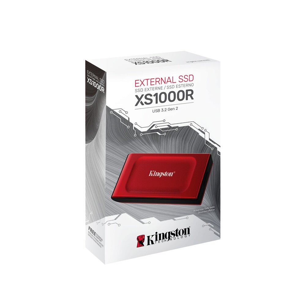 SSD externo Kingston XS1000 1TB caja frontal
