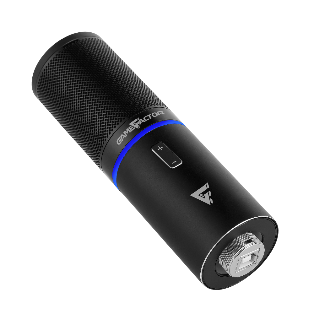 Microfono Game Factor Mcg700 Usb Led Volumen Ajustable Stand Anti Pop