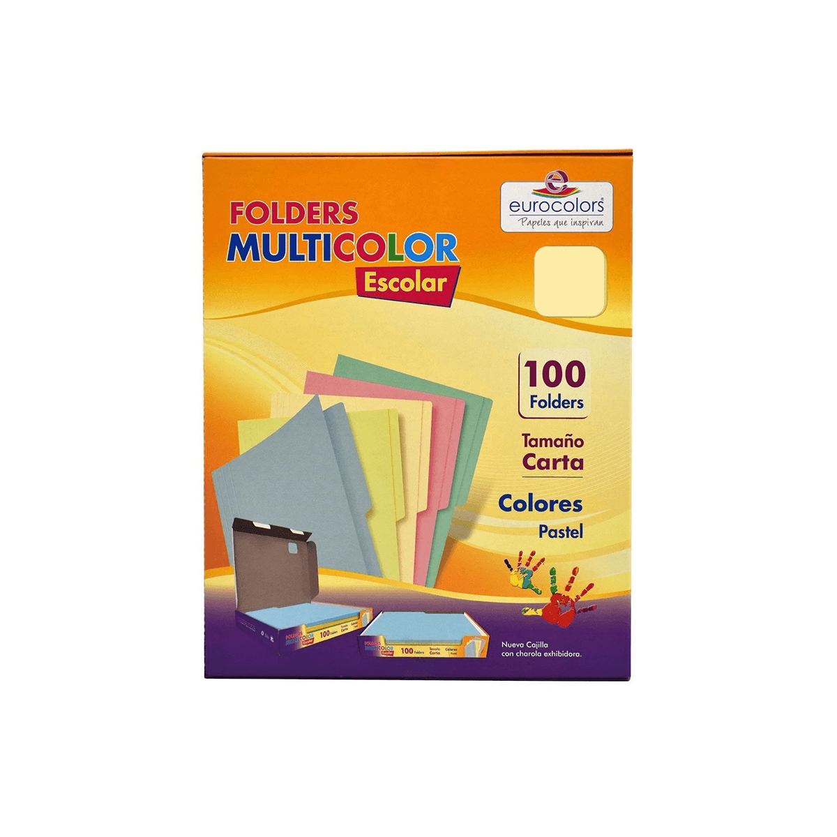 Folder Mapasa Tamaño Carta Multicolor Color Crema Con 100 Piezas Pu0036