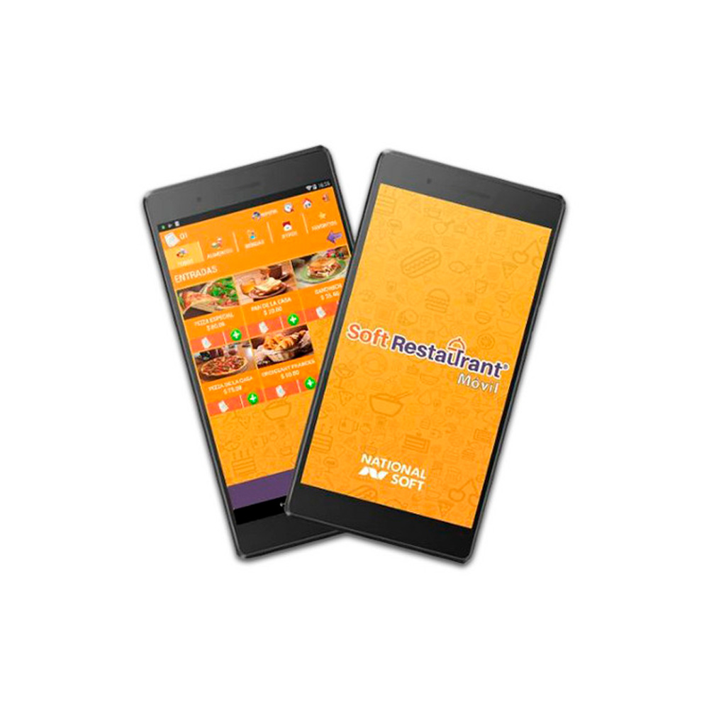 Comandero National Soft Restaurant Móvil 7" + Sistema Menú Digital Sr-Movil-Tbm7-306F/32Gb+Mdig