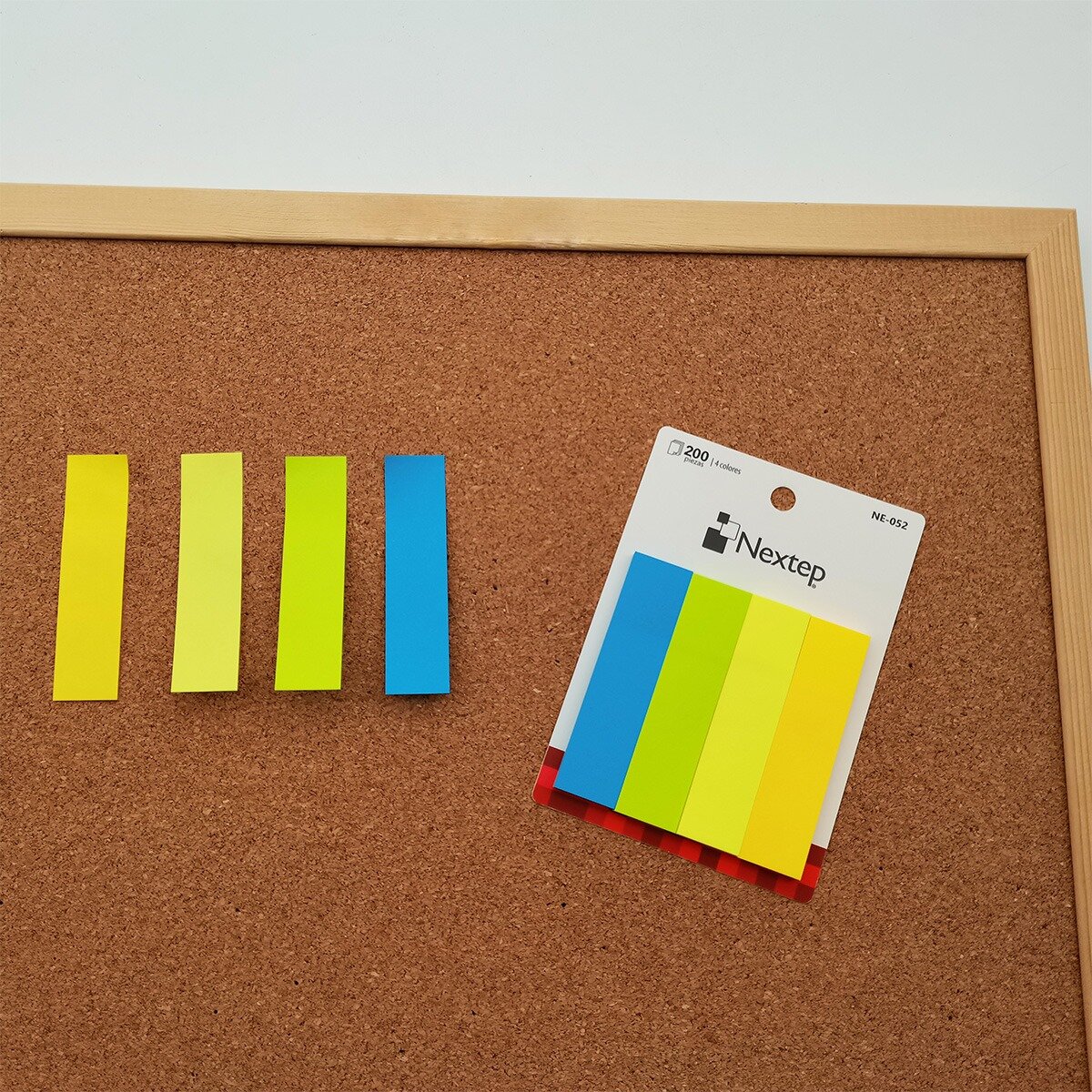 Banderitas Nextep Ne-052 Neon 4 Colores 10 Estuches Con 200 Piezas Cada Uno