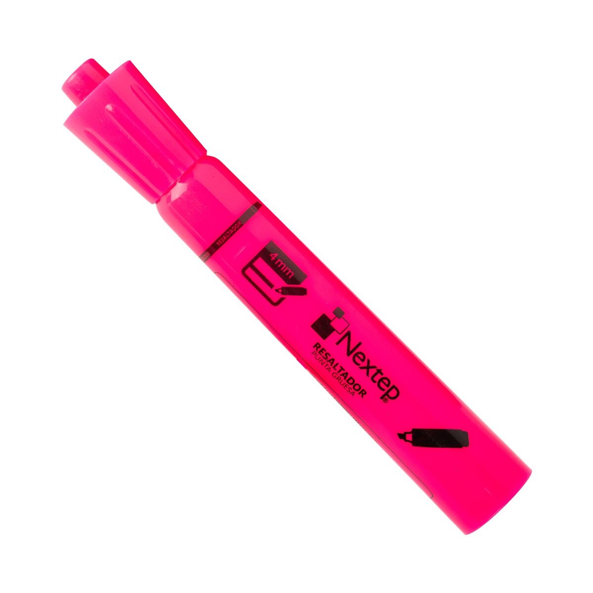 Marcador Resaltador Nextep Color Rosa C/12 Pzas NE-079R