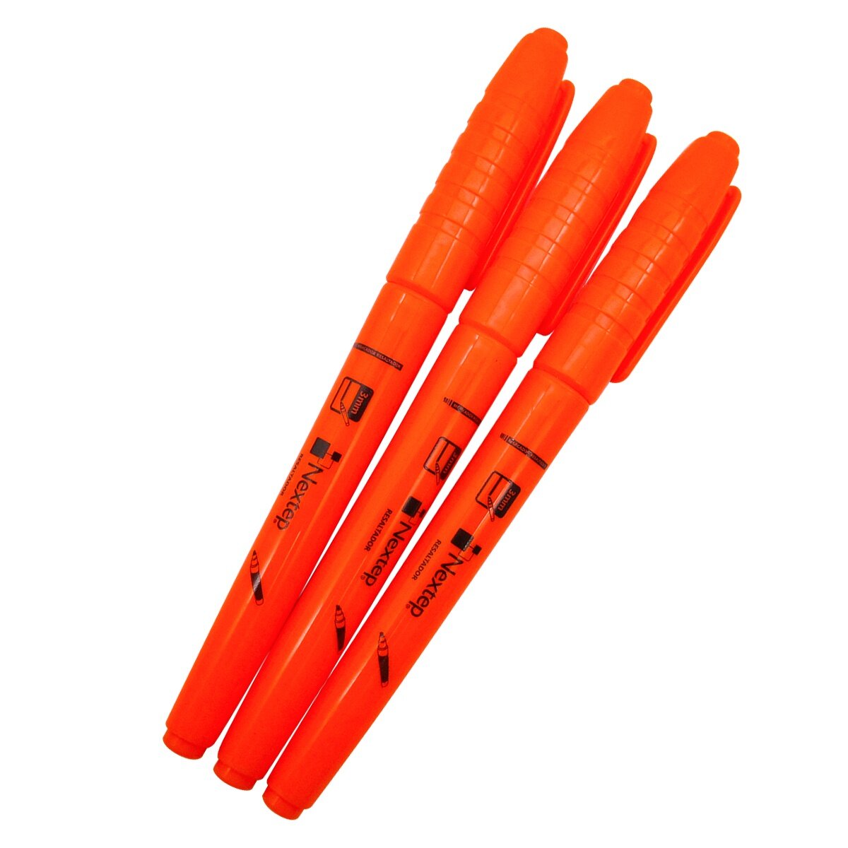 Marca Textos Tipo Pluma Office Nextep Ne-084J Naranja 12 Piezas