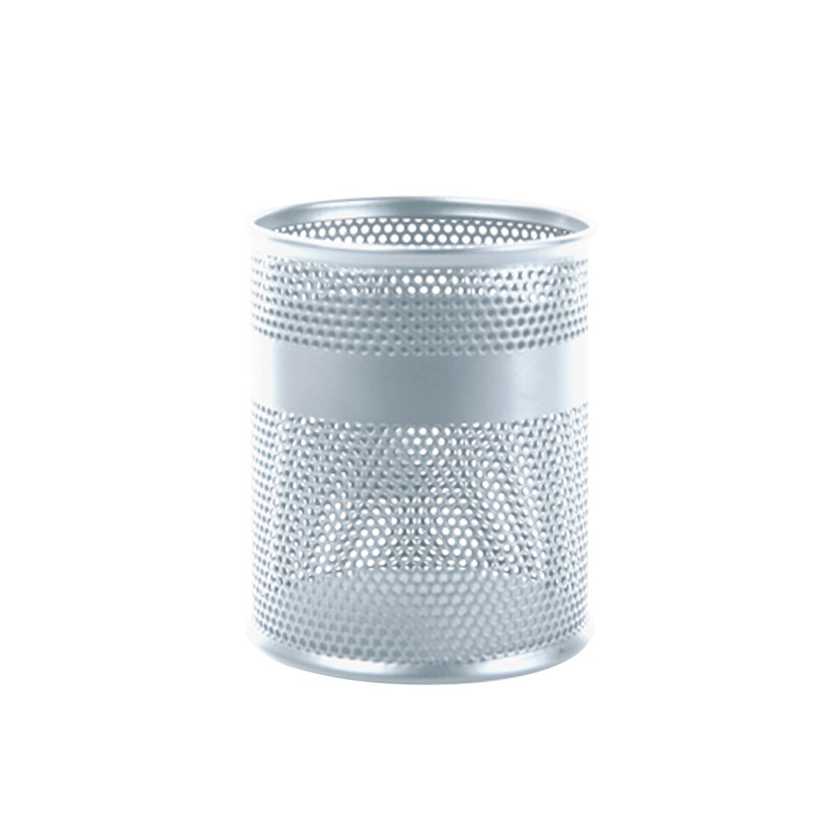 Porta Lapices Nextep Mediano Malla Metalica Gris Ne-158P