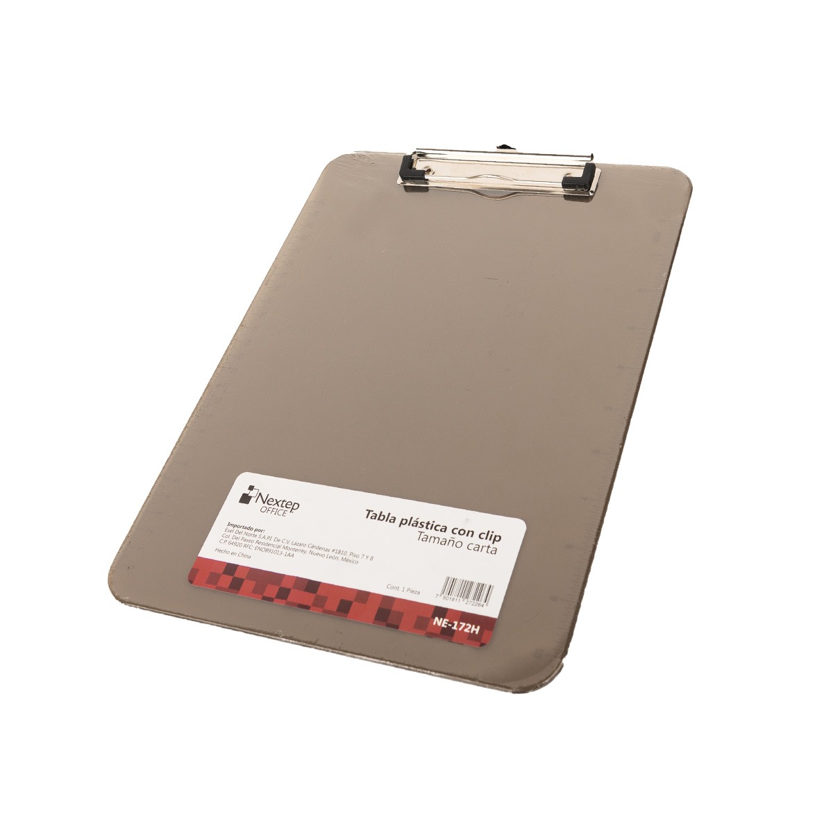 Tabla Plastica Nextep Con Clip Carta Humo NE-172H