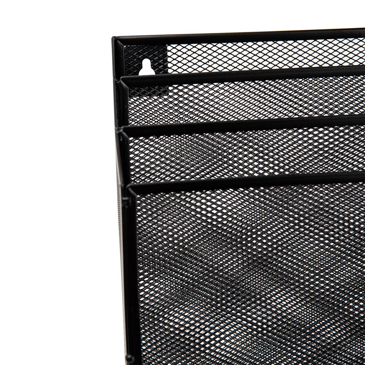 Bundle Clasificador Nextep Ne-176 B Malla Metálica Grande 3 Niveles 2 Piezas Negro