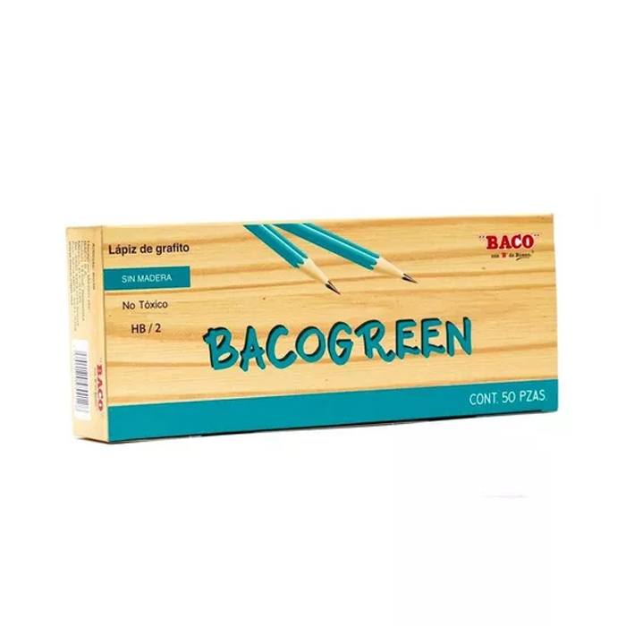 Lapiz Baco Verde C/50 Articulos Escolar Y Oficina