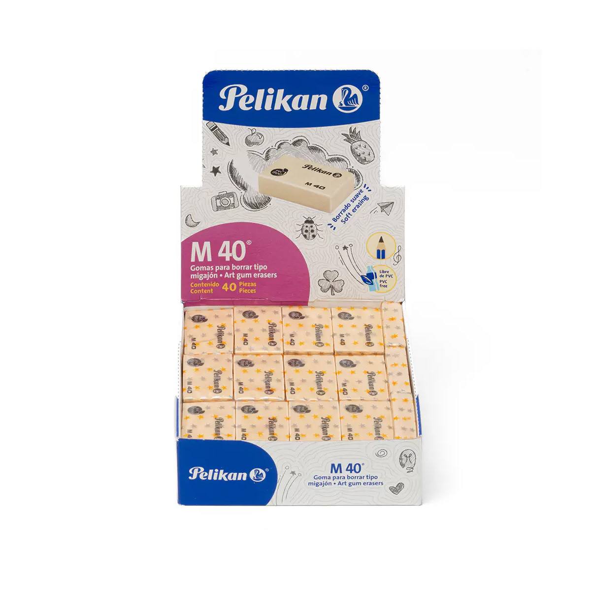 Goma Pelikan De Migajon M40 Caja C/40 Piezas