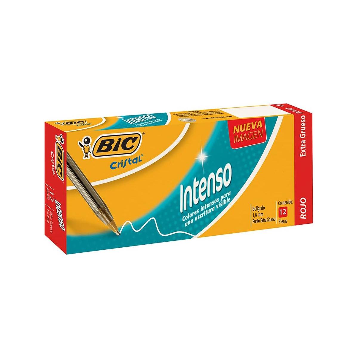 Boligrafo Bic Cristal Intenso 1.6 Mm Roja