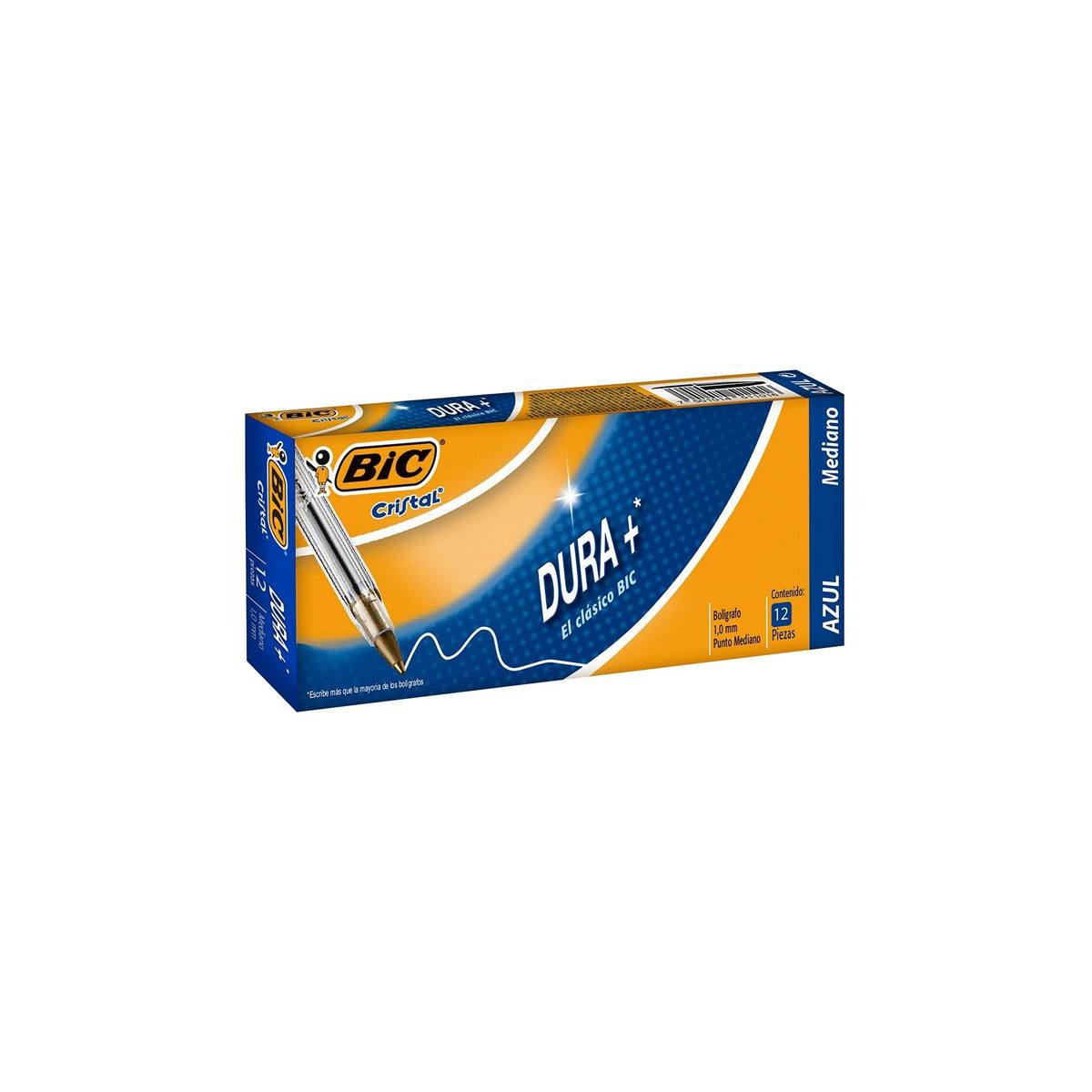Boligrafo Bic M-250 Azul Dura + C/12 Articulos Escolar Y Oficina