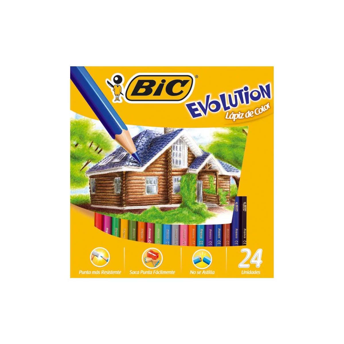 Colores Bic Evolution Estuche C/24 Colores