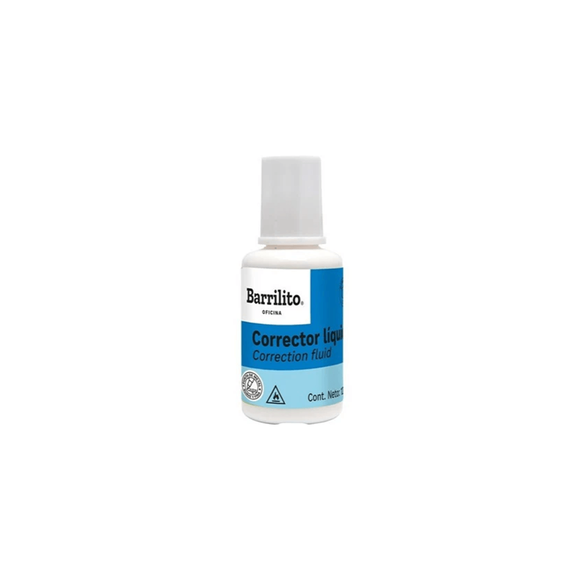 Corrector Liquido Barrilito Bote 12Ml 1 Pza
