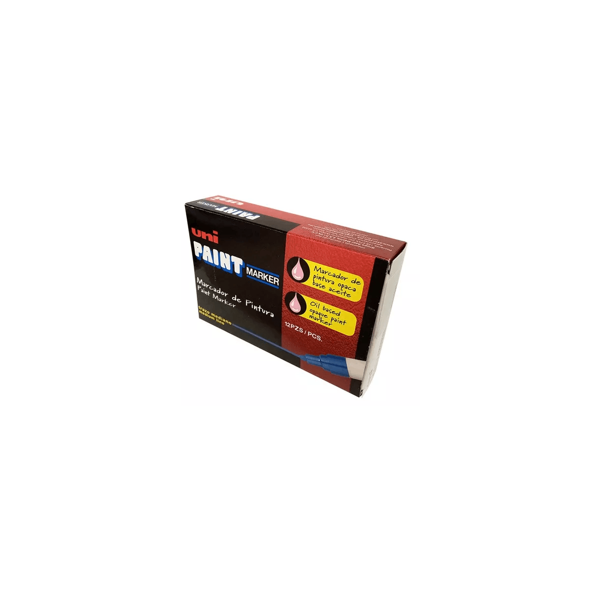 Marcador Azor Px-20 Uniball Paint Color Violeta Paq C/12 Pzas