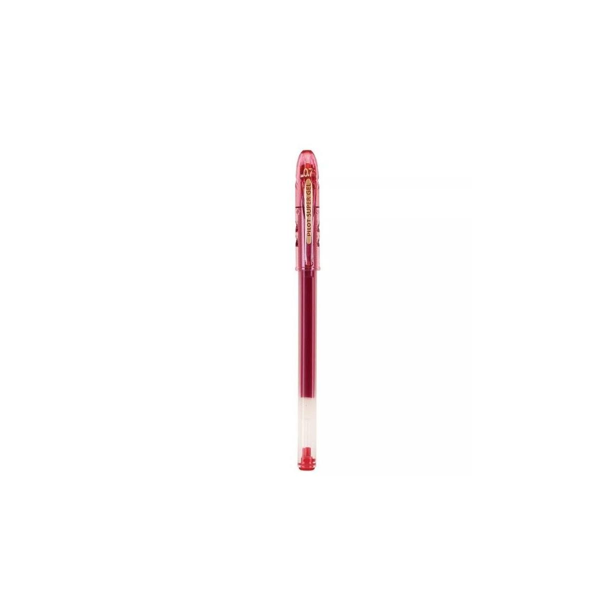 Boligrafo Pilot Super Gel Rojo C/12 Articulos Escolar Y Oficina