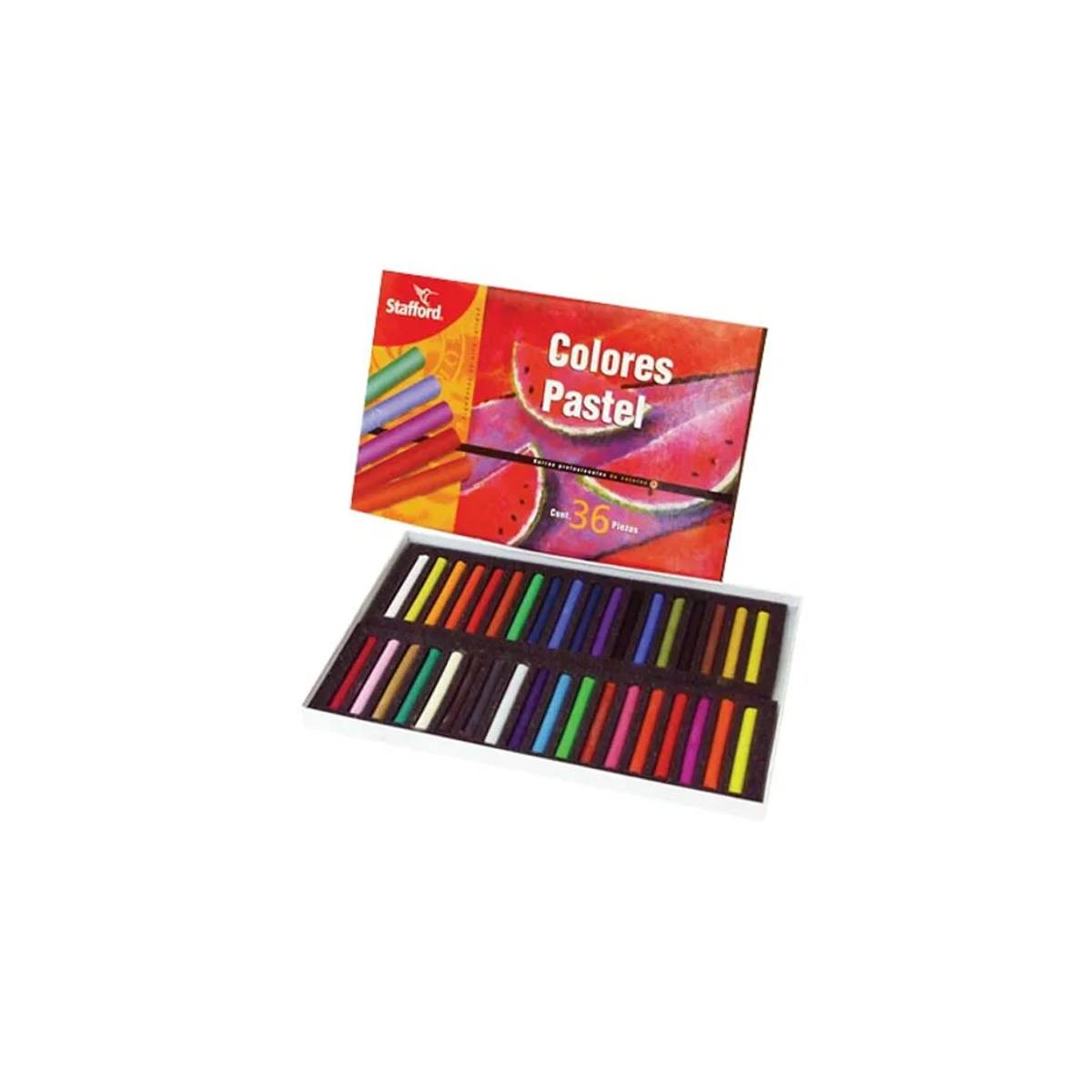 Colores Pastel En Seco Stafford Estuche C/36