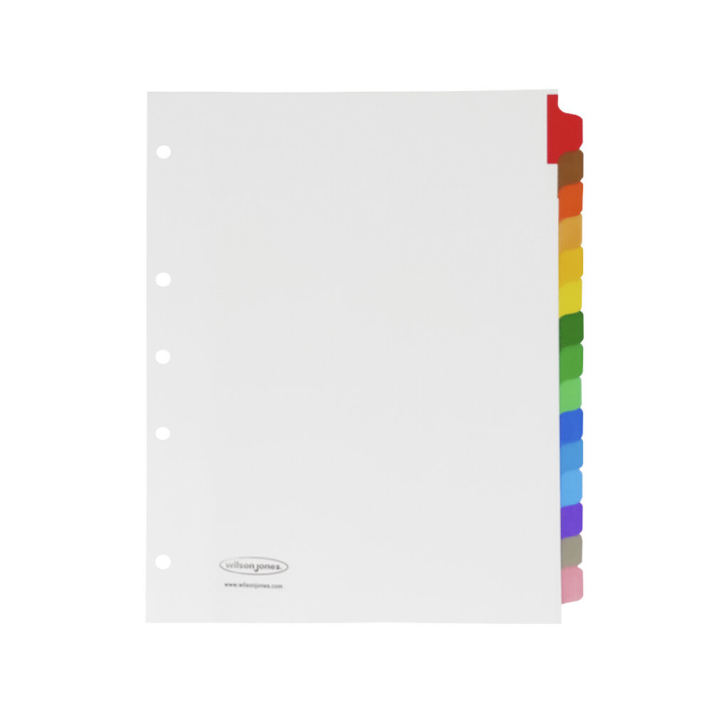 Separador Acco Tab 15 Div Sin Numeracion Articulos Escolar Y Oficina