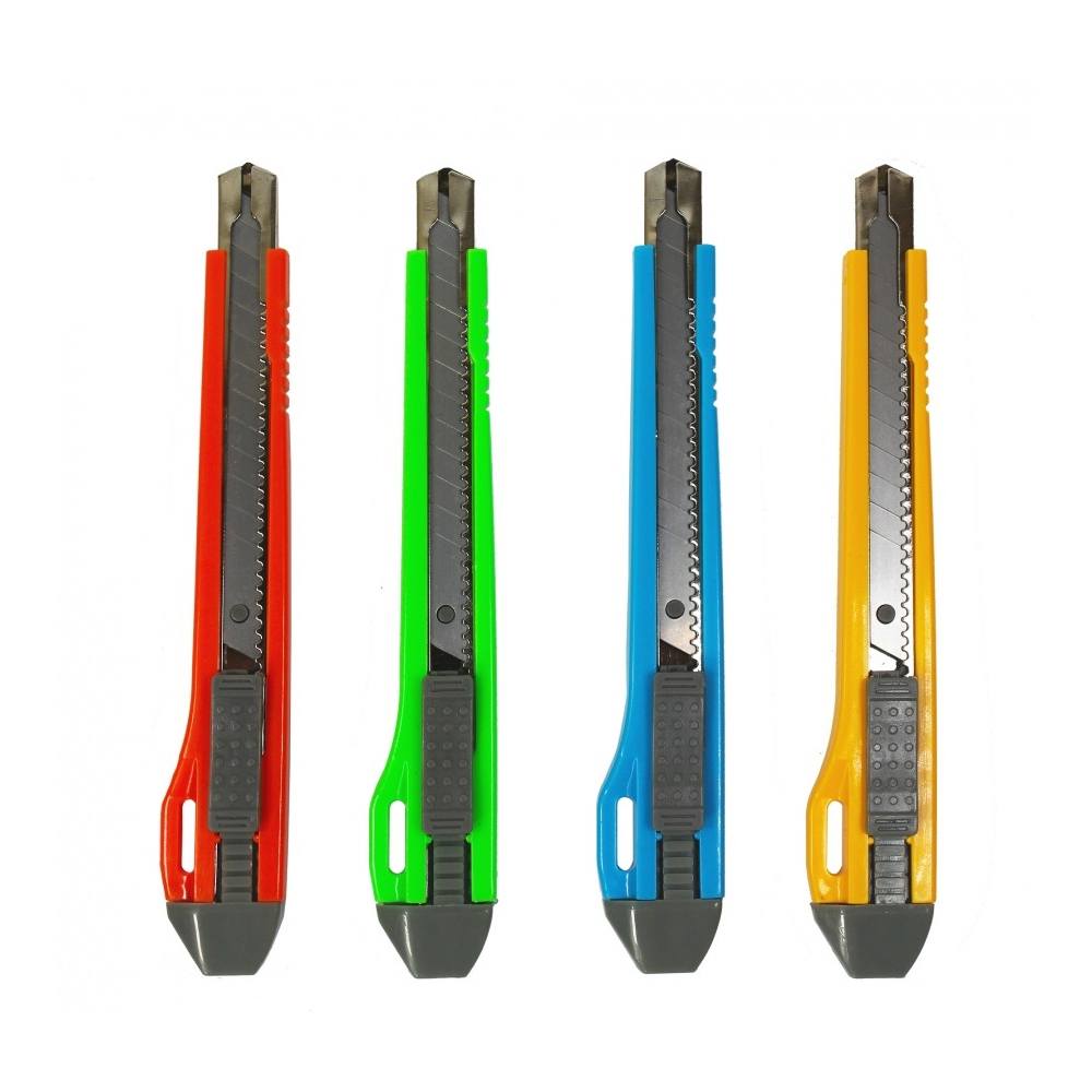 Cutter Plastico Mae Chico 9Mm Ancho Alma De Metal