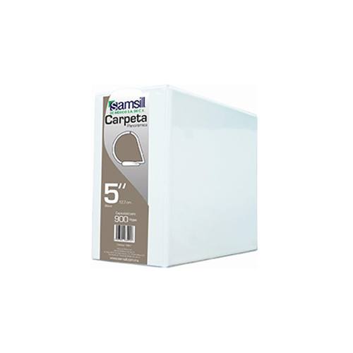 Carpeta Vinil Samsill "D" Bca 5" P/900Hjs C/8