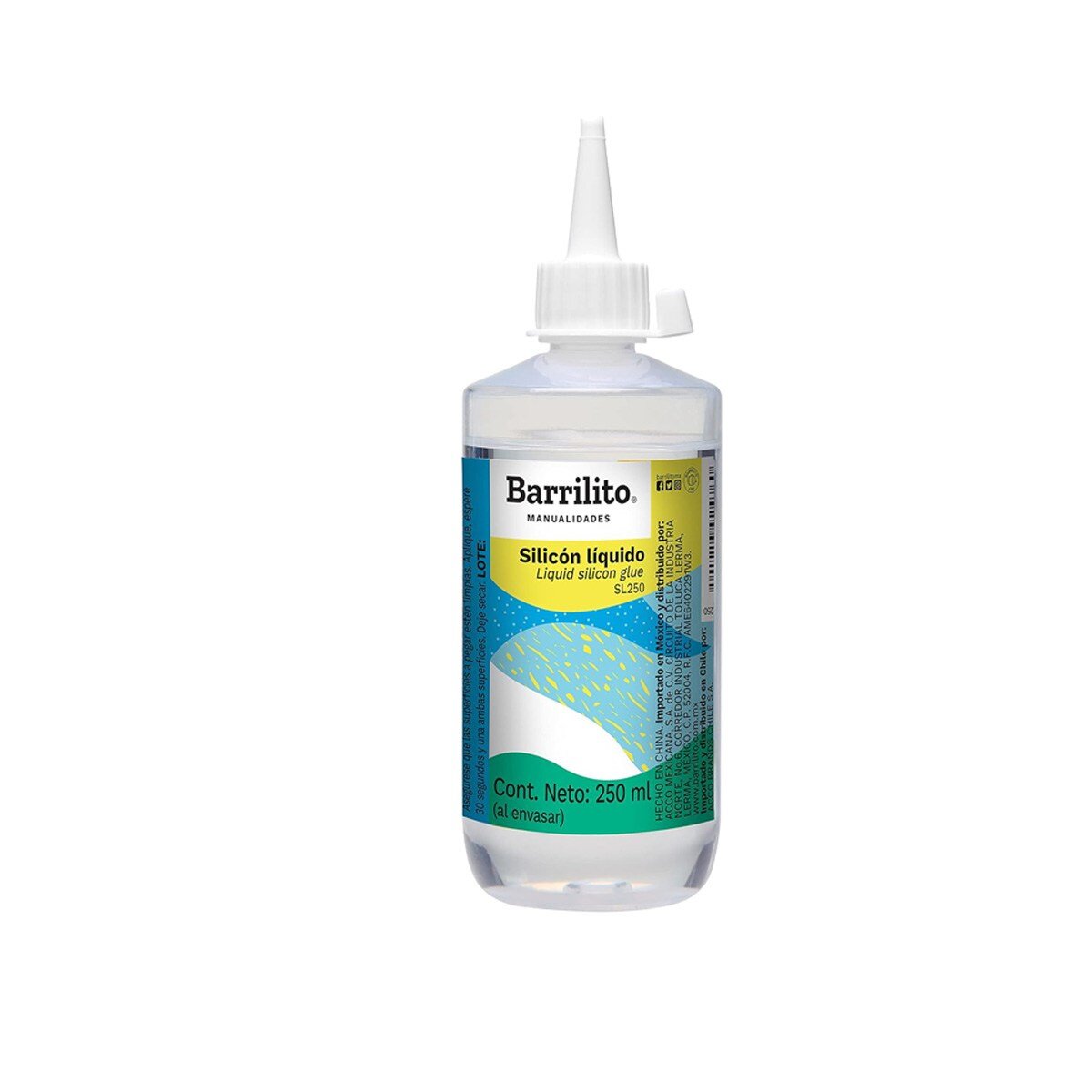 Silicon Liquido Barrilito Bote 250Ml Articulos Escolar Y Oficina