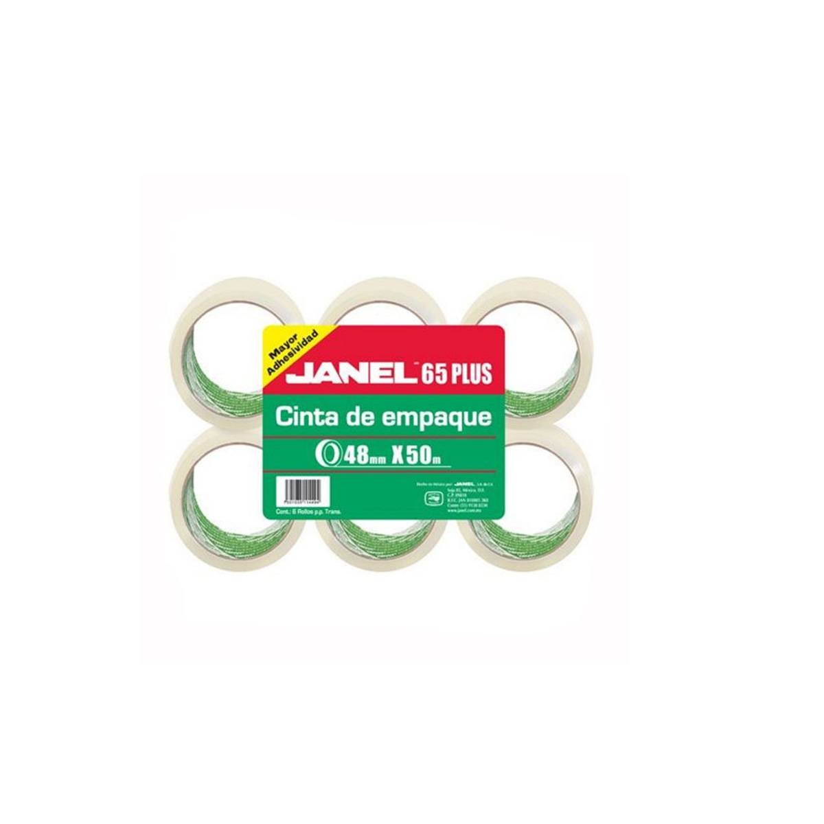 Cinta Janel Empaque Transp048X50Mts C/6 Articulos Escolar Y Oficina