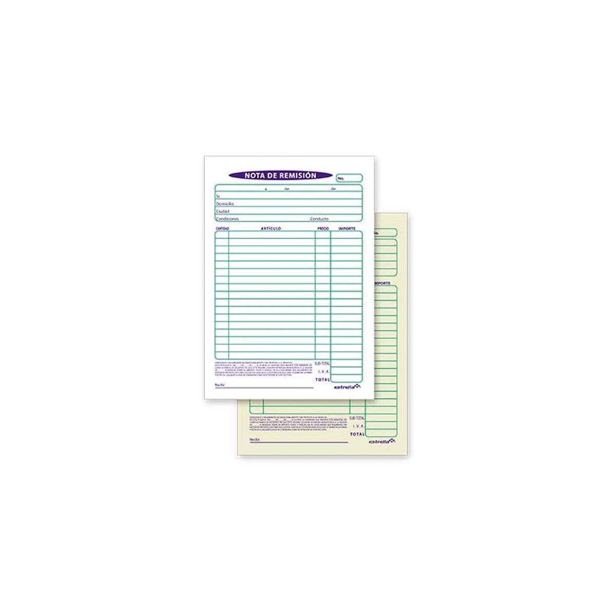 Block Remision 32-D 44 Hojas Articulos Escolar Y Oficina