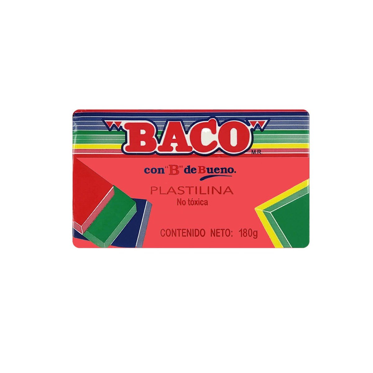 Plastilina Baco Marqueta 180Gr Rojo No.54