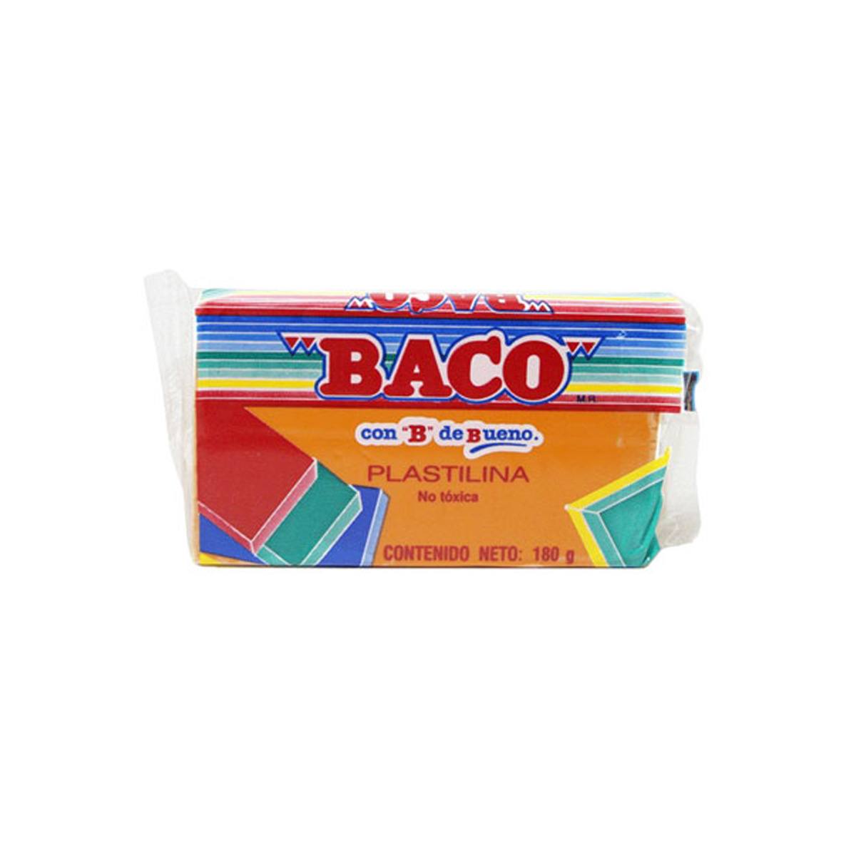 Plastilina Baco Marqueta 180Gr Naranja No.52