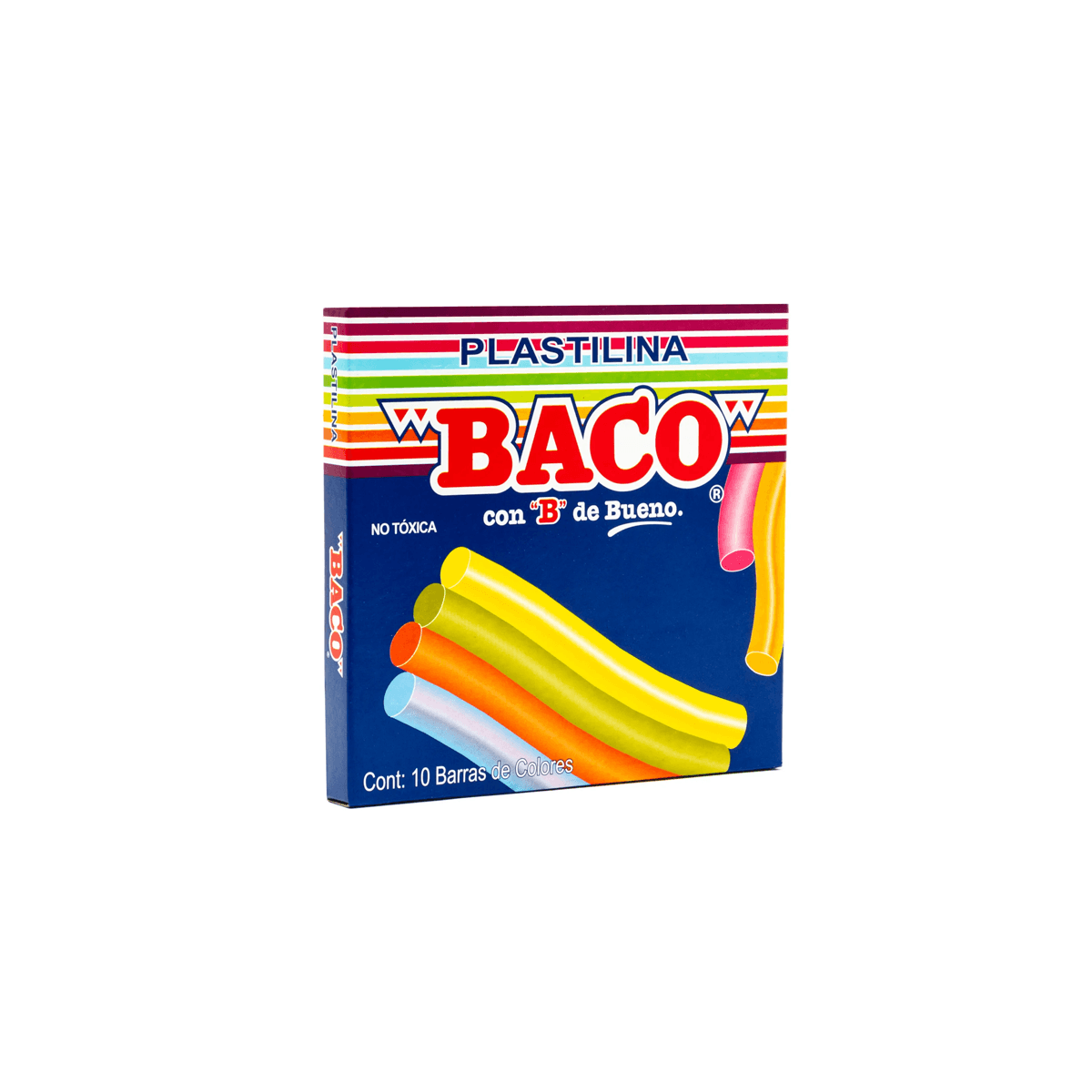 Plastilina Baco Barritas C/10 Articulos Escolar Y Oficina