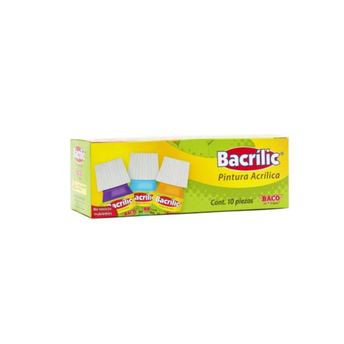 Pintura Baco Acralica Ocre 15Ml C/10 Articulos Escolar Y Oficina