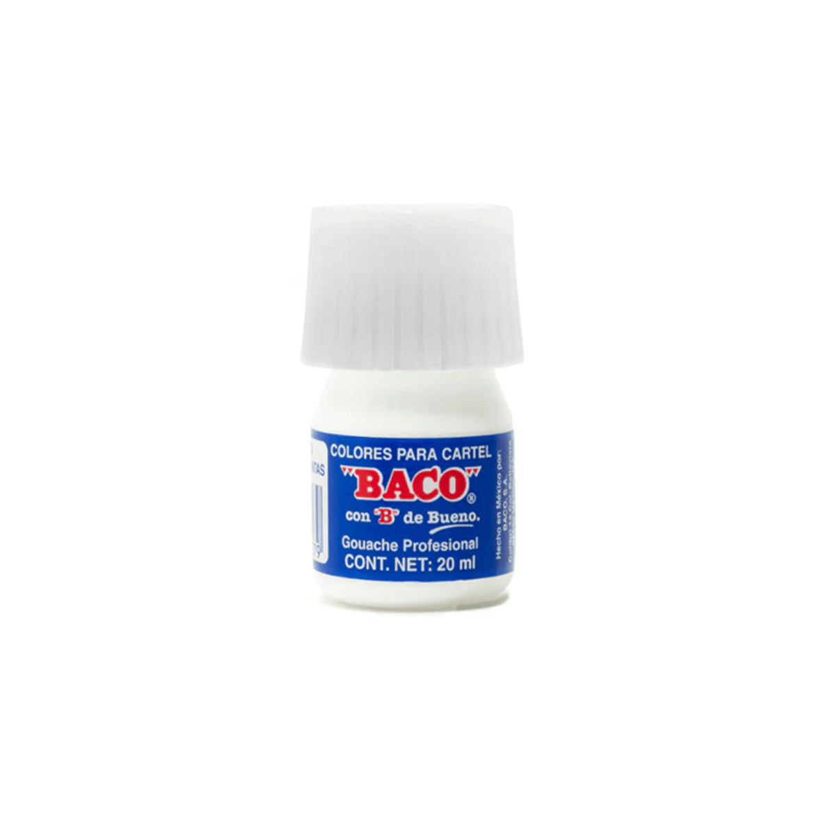 Pintura Baco P/Cartel 20Ml Blanco P/Letrero #72 C/10