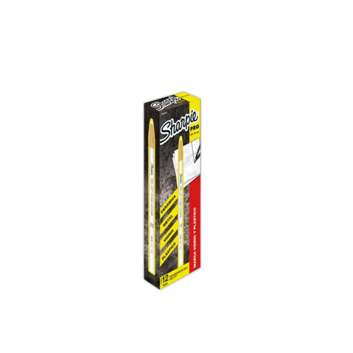 Marcador Cera Berol Mirado 164 Blanco Paq C/12