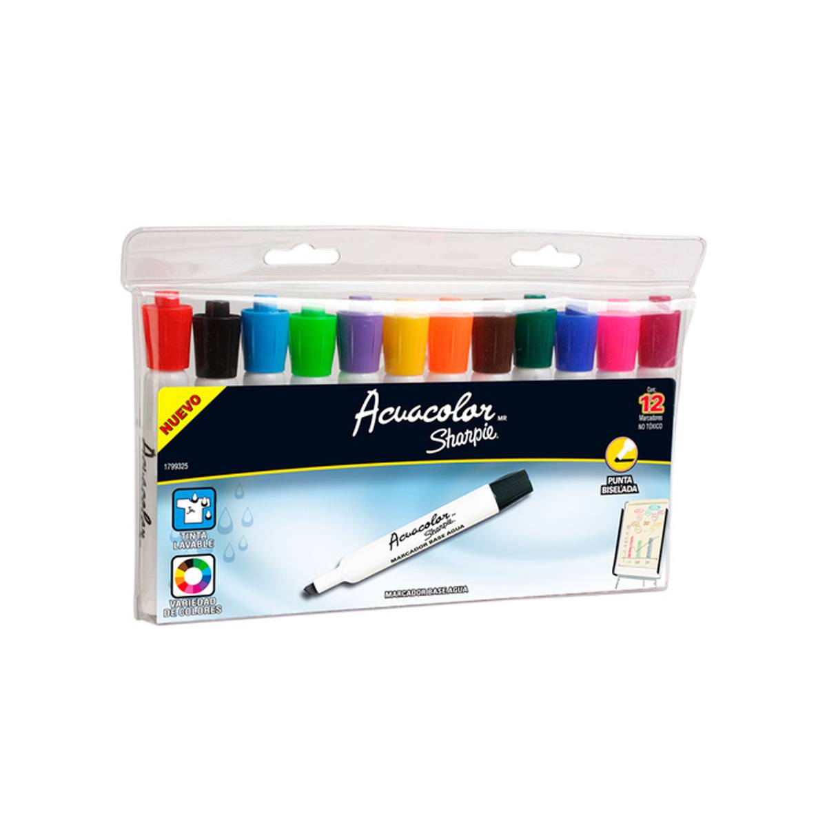 Marcador Berol Base Agua Acuacolor Estuche Paq C/12