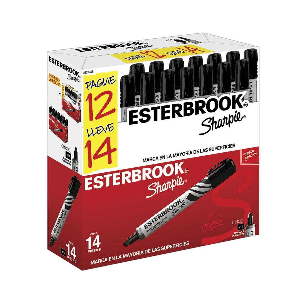 Marcador Esterbrook 14X12 Color Negro Articulos Escolar Y Oficina
