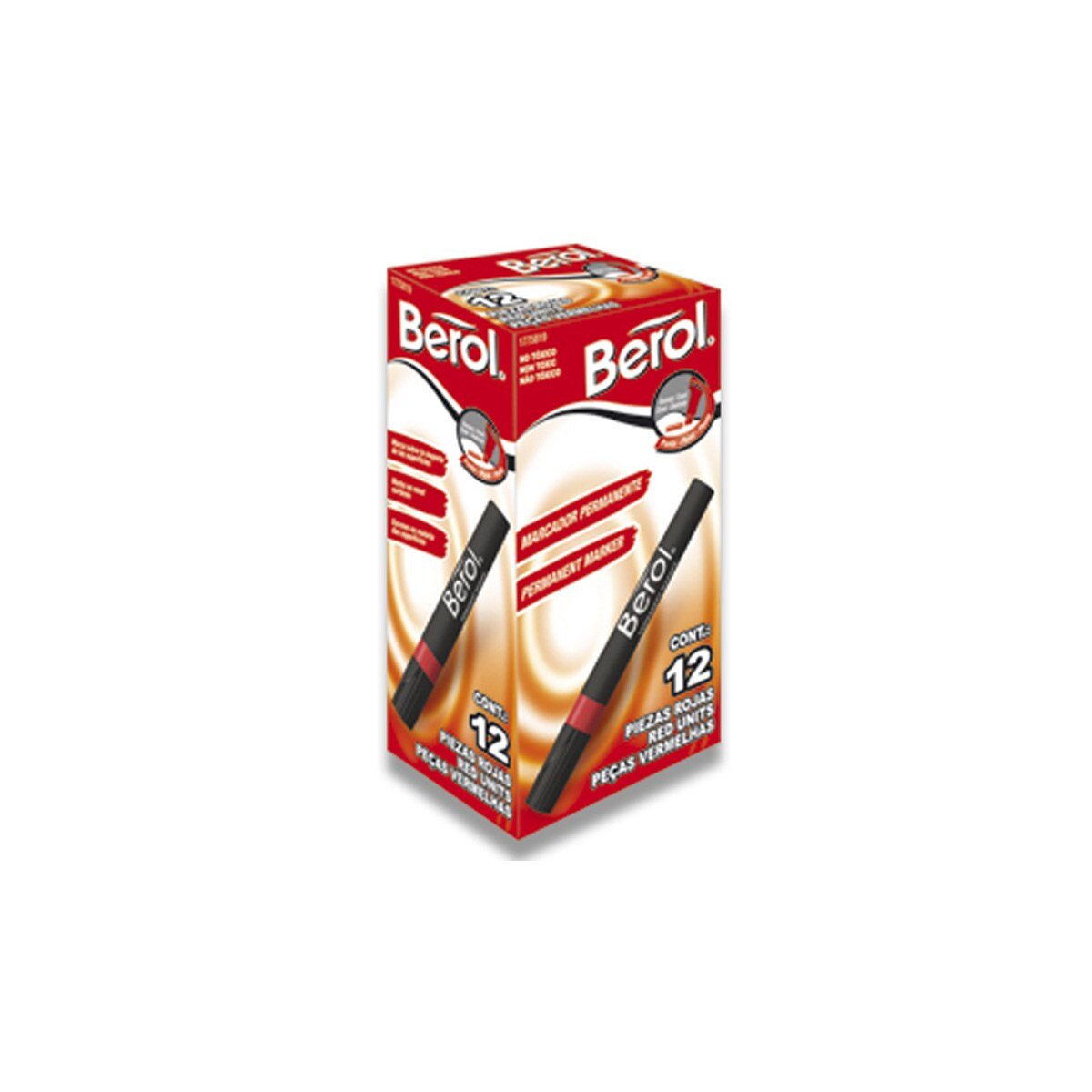 Marcador Berol Permanente Rojo C/12 Articulos Escolar Y Oficina