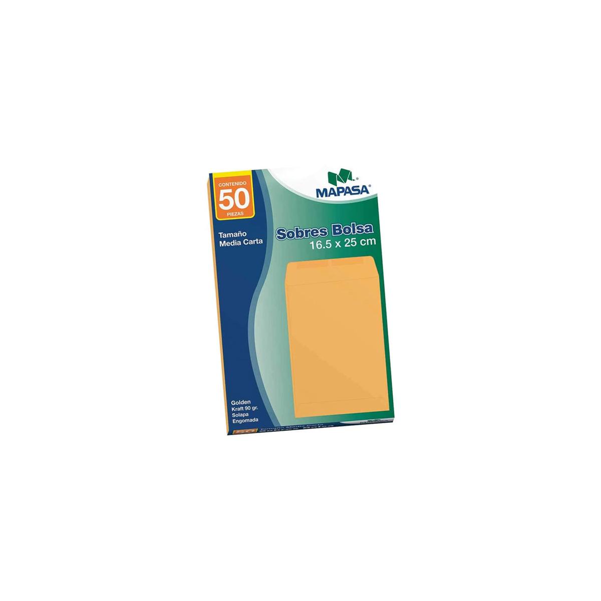 Sobre Bolsa Mapasa Panuco 1/2 Cta 10 Bolsas Paq C/50 C/U