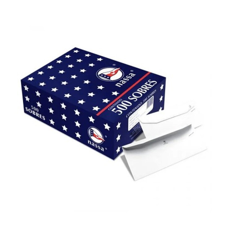 Sobre Corresp Nassa Oficio S/Fondo 60 Kg 10.5X24 Pq500