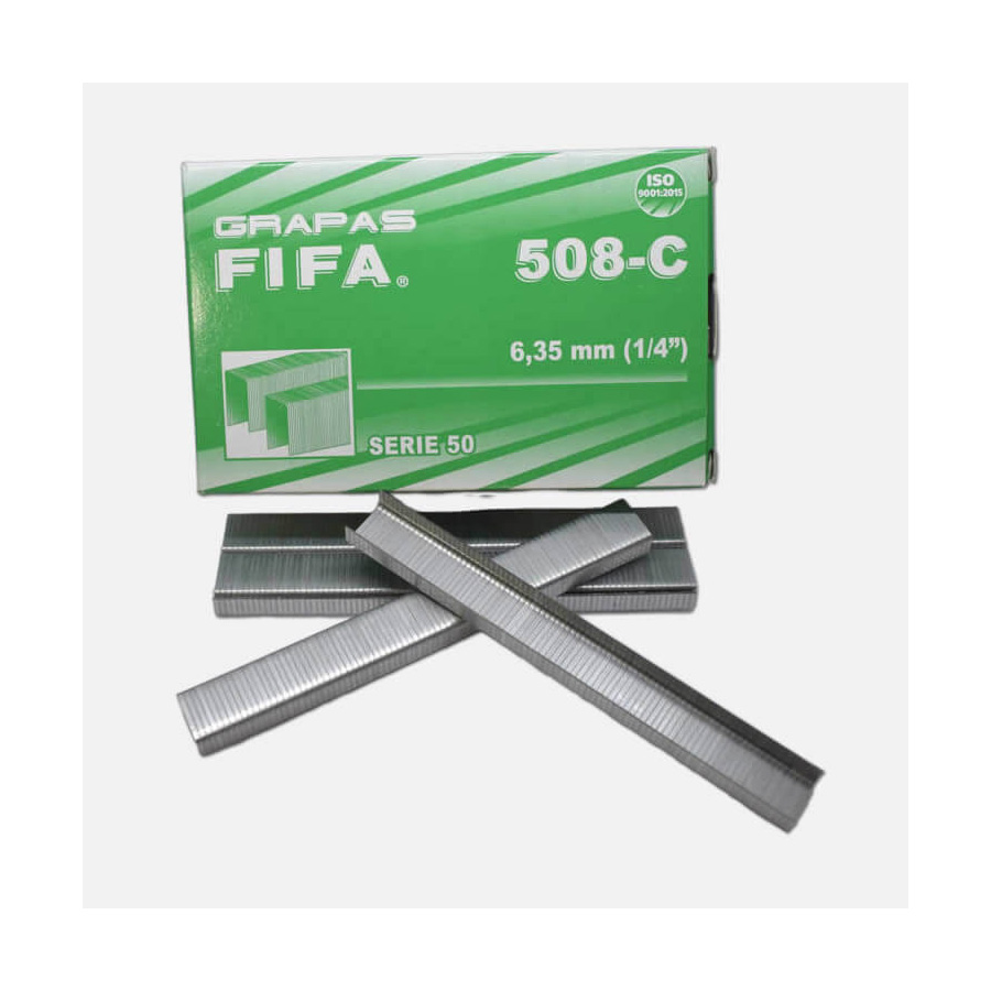 Grapas Pilot Fifa 508-C 6.35Mm (1/4") Para Maquina Cs-5000