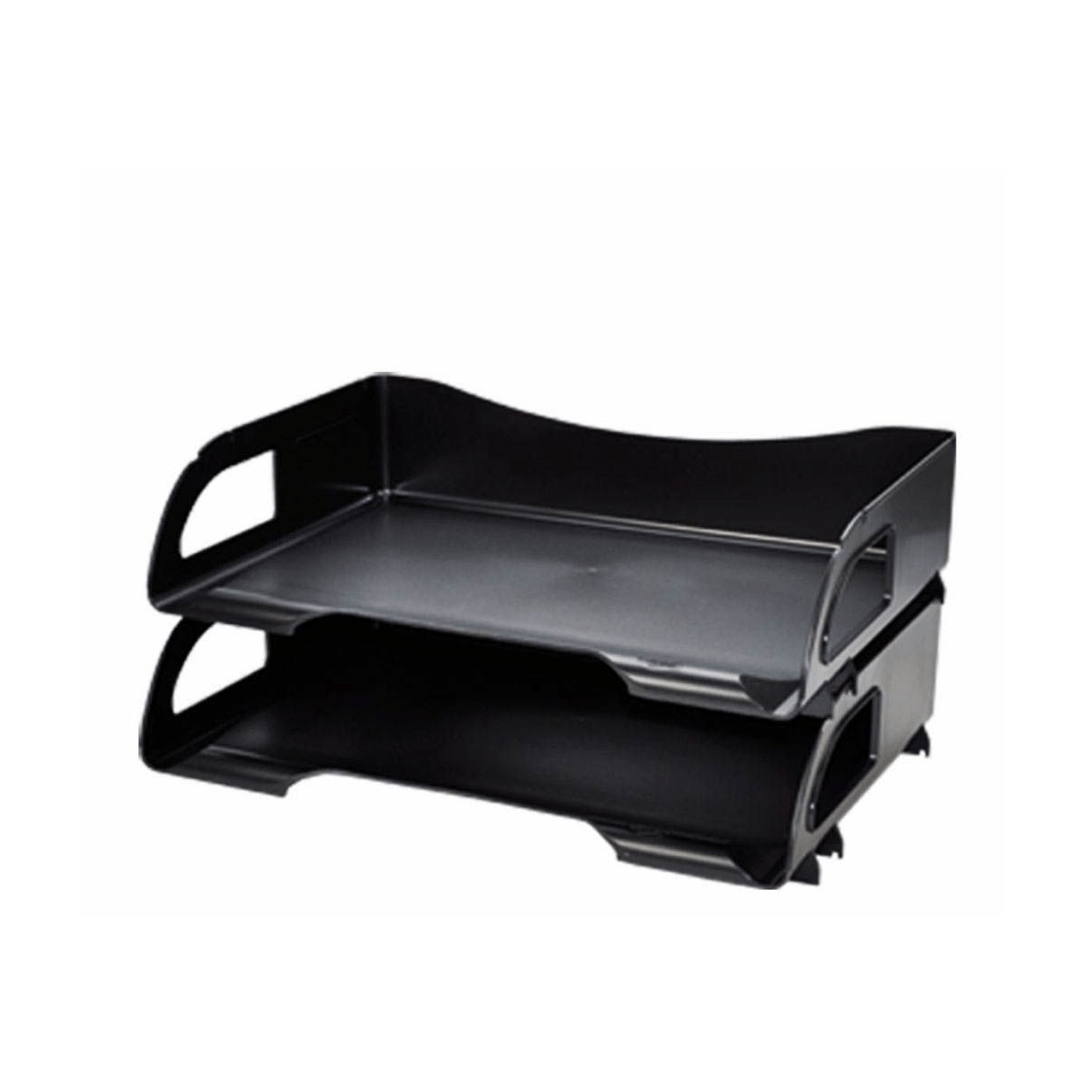 Charola Sablon 2825Ne Oficio Negra Entrada Lateral C/2