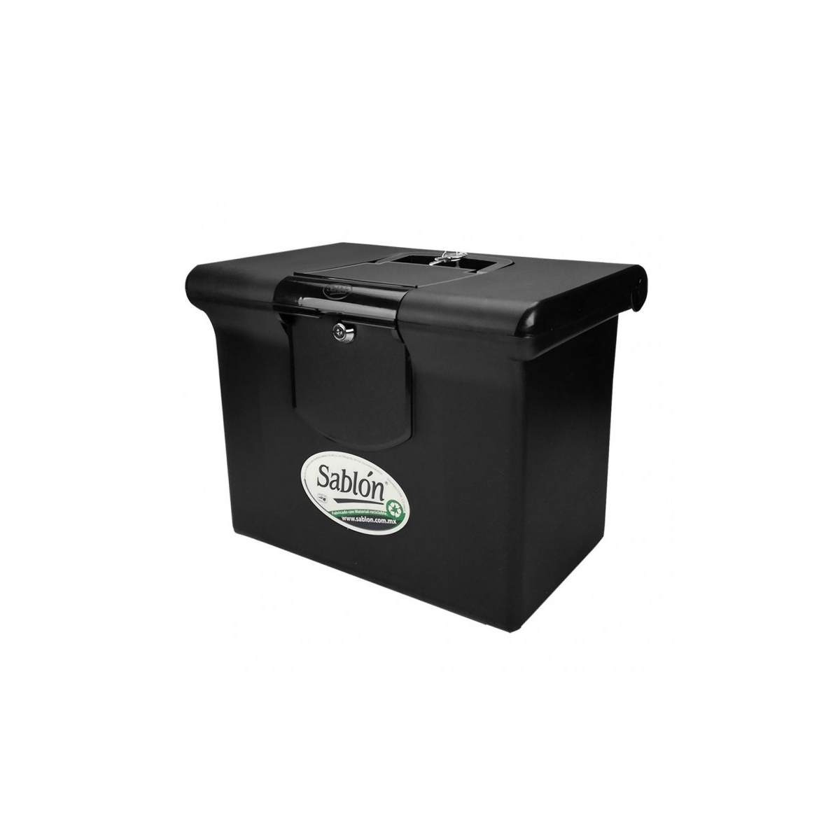 Organizador Folder Plastico Sablon Carta Negro C/Cerradura