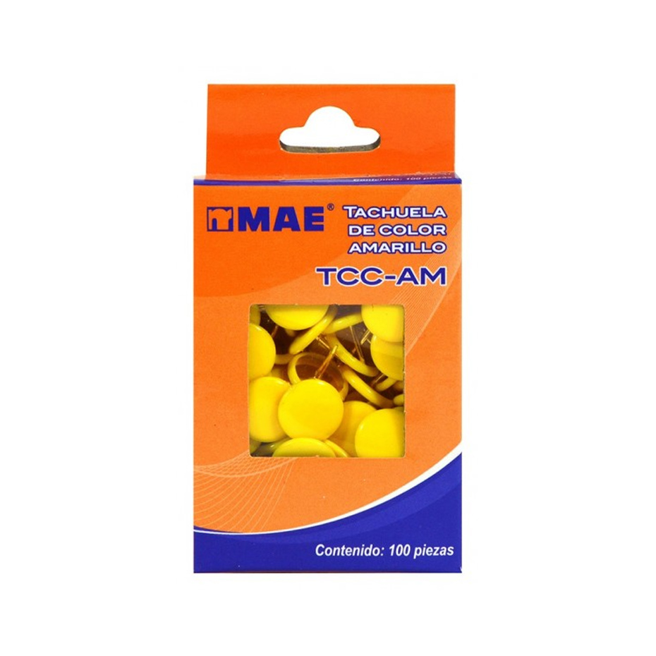 Tachuela Mae Amarilla Articulos Escolar Y Oficina