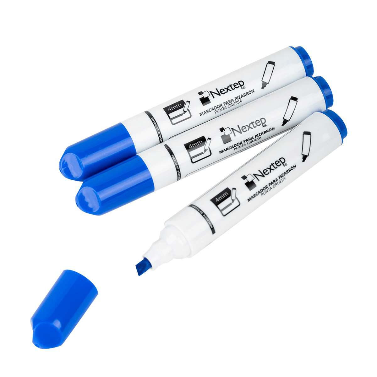 Marcador Pizarron Blanco Nextep Color Azul C/12 Pzas NE-082Z