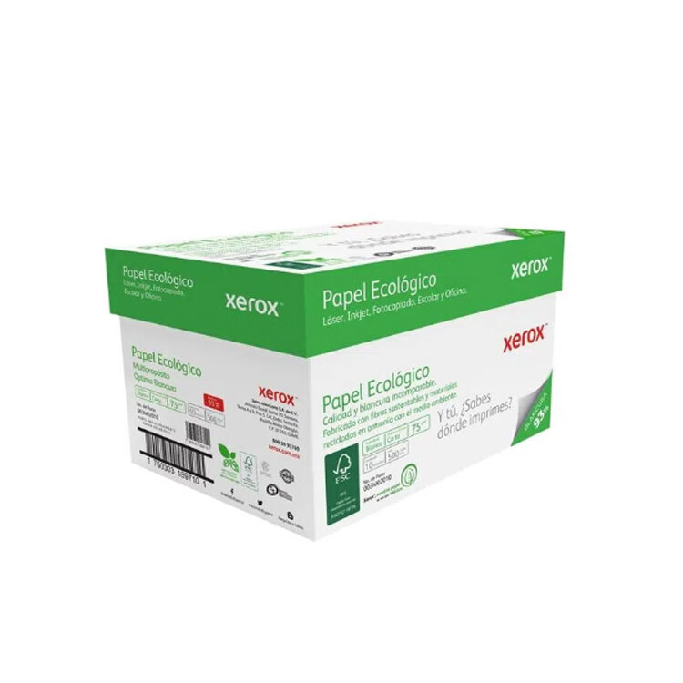 Papel Cortado Xerox Bond Ecologico 75Gr Carta 93% Blanc C/5000 Hojas